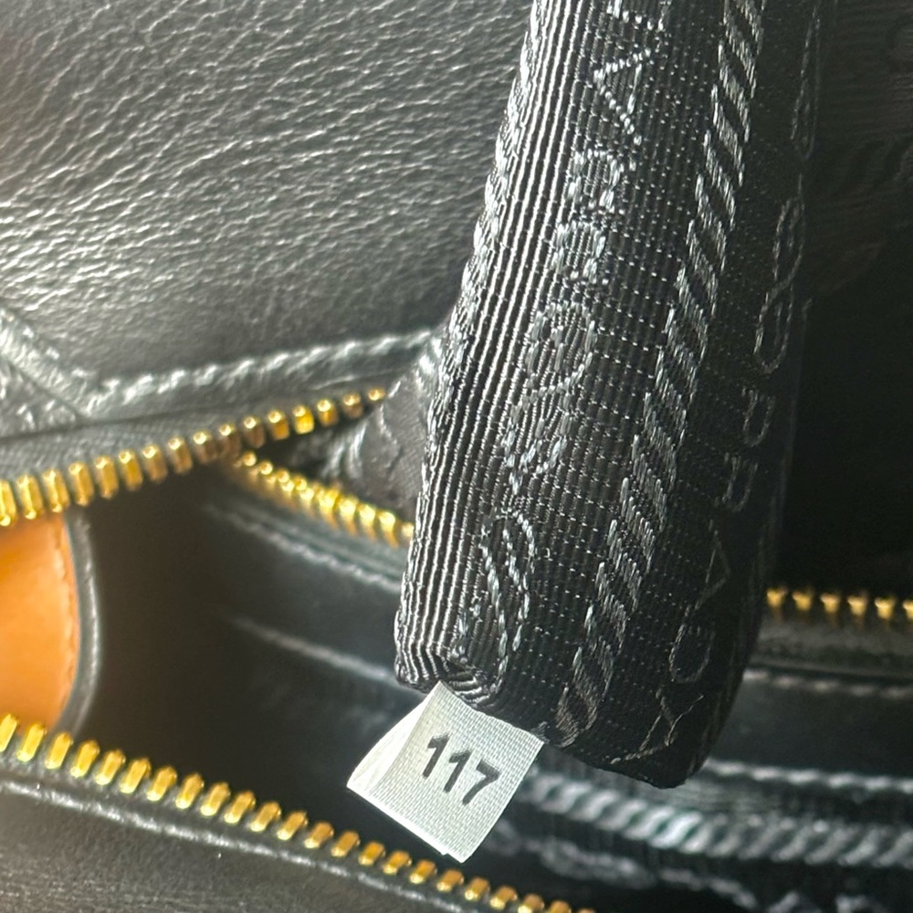 Prada Bowling Ribbon Bicolor Double-Handle Prada Tote Bag NWT - Picture 15 of 16